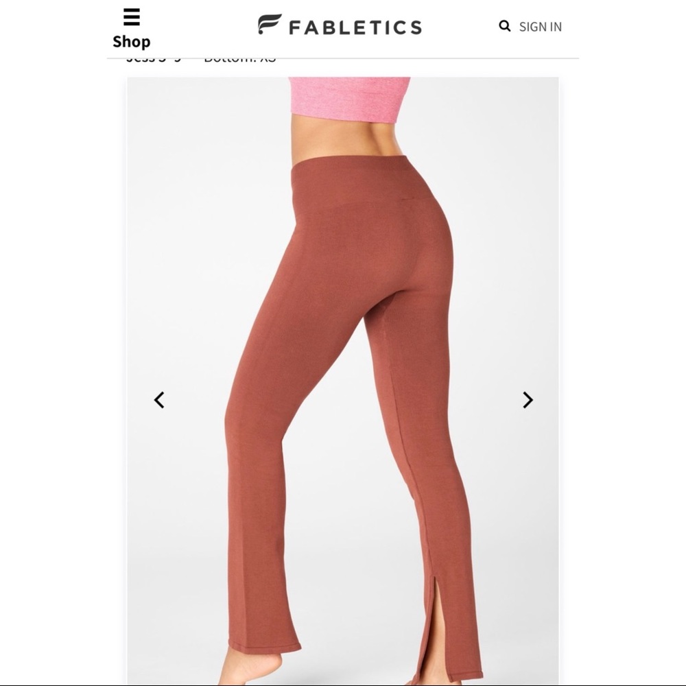 NWT Fabletics High-Wasted Seamless Rib Pant